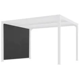 HABRITA Rideau pour pergola bioclimatique 8 personnes gris perbir30
