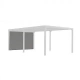 HABRITA Rideau pour pergola bioclimatique gris per bi r36