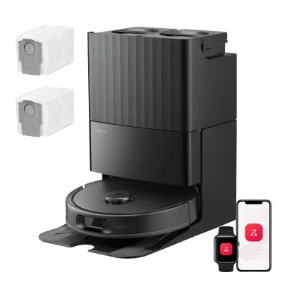 Roborock Qrevo S Pro Aspirateur robot- Aspiration de 18 500 Pa et stat