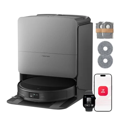 Roborock Saros 20 Robot aspirateur laveur 36 000 Pa avec AdaptiLift® C