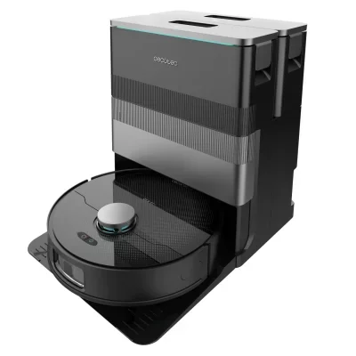 Robot Aspirateur et Laveur de Sols avec Base Autovidange et IA Conga X70 Cecotec