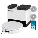 EZICLEAN Robot aspirateur laveur connecté avec base de vidage ® All In One Z12 Ultra