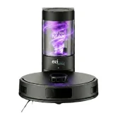 EZICLEAN Robot aspirateur laveur LIDAR connecté avec base de vidage AirFlow MAX