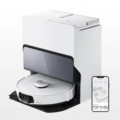 Robot aspirateur Roborock S8 MaxV Ultra blanc