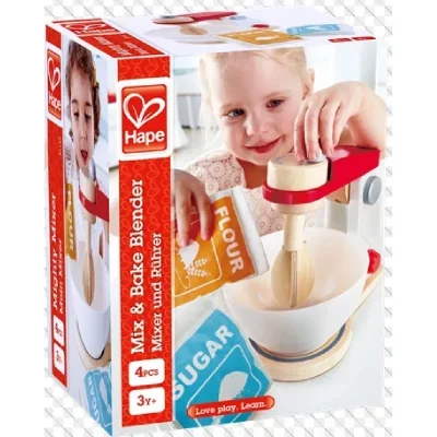 Robot de cuisine blanc en bois - hape