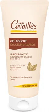 CAVAILLES Roge Gel Douche Surgras Actif - Douceur d'Amande, 200ml