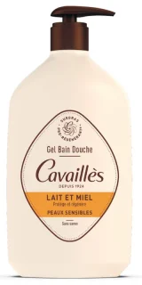 CAVAILLES Roge Gel Surgras Bain Et Douche Lait Et Miel 1L