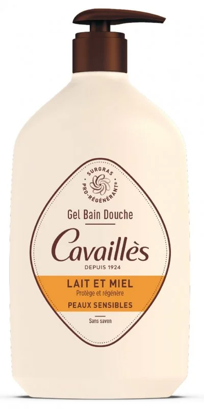 Roge CavaillesGel Surgras Bain Et Douche Lait Et Miel 1L