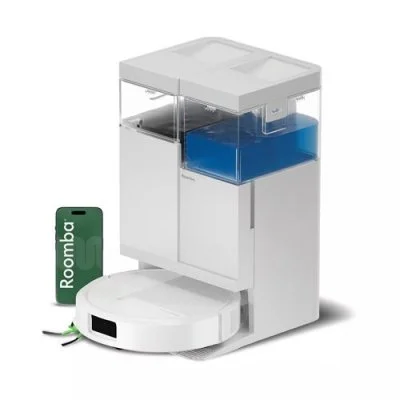 ROOMBA PLUS 515 COMBO ROBOT + AutoWash dock, Blanc