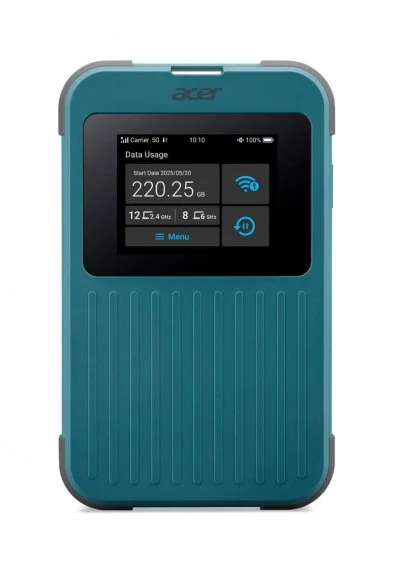 Router Acer Connect M4 5G WiFi 6 1 Gbps Dual Band Portátil IP68 8000 mAh