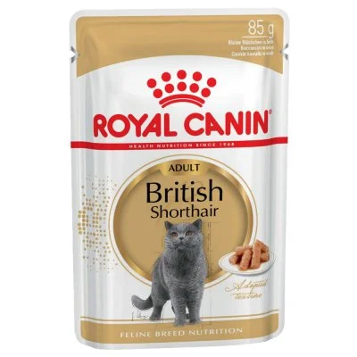 Royal Canin 12 x 85 g - Breed British Shorthair Adult en sauce