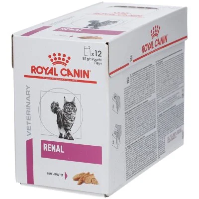 Royal Canin Renal In Loaf Pouch 85g Wet Cat Food 12 Units Multicolore