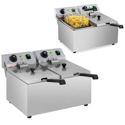 Royal Catering Friteuse électrique - 2 x 8 litres - 230 volts RCEF 08DB