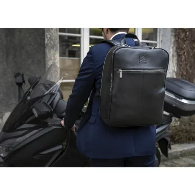 Sac à dos en cuir pour pc portable 14 pouces Exactive
