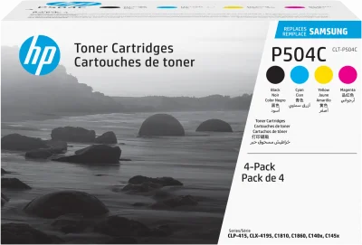 Samsung Clt-p504C- pack 4 toners 1 noir + 3 couleurs