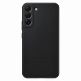 SAMSUNG Coque en cuir Galaxy S22 Plus - Noir