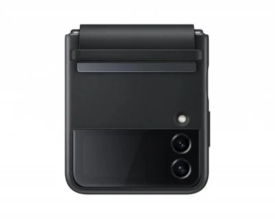 Samsung Coque en cuir Galaxy Z Flip 4 - Black