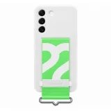 SAMSUNG ï»¿Coque en silicone à sangle Galaxy S22 - White
