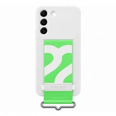 Samsung ï»¿Coque en silicone à sangle Galaxy S22 - White