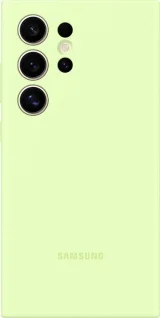 SAMSUNG Coque en Silicone Officielle Galaxy S24 Ultra, Citron Vert