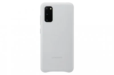 Samsung ef-vg980ls - coque cuir galaxy s20 gris clair