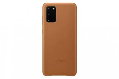 Samsung ef-vg985la - coque en cuir galaxy s20+ marron