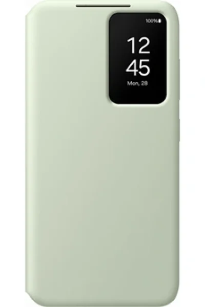 Samsung Étui Portefeuille Officiel Galaxy S24 Smart View, Vert Clair