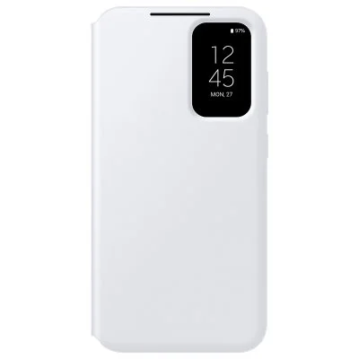Samsung Étui Smart View Blanc avec porte-carte - Galaxy S23 FE