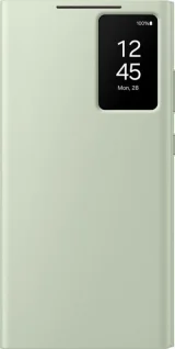 SAMSUNG Étui Smart View Vert avec porte-carte - Galaxy S24 Ultra