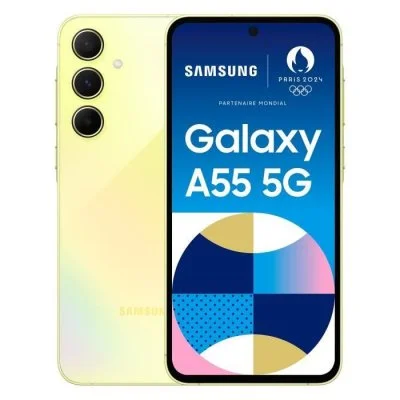 Samsung Galaxy A55 5G 16,8 cm 14 USB Type C 8 Go 256 Go 5000 mAh Jaune