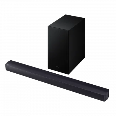 SAMSUNG HW-B460F/XE - Barre de son Series 2.1ch - Caisson sans fil 65 - Adaptative Sound Lite