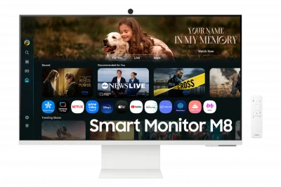 Samsung Smart Monitor M8 M80F 32"" LCD 4K Ultra HD 4 ms Blanc