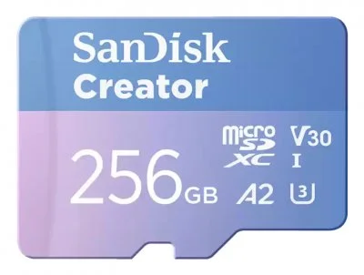 Sandisk Carte Mémoire Creator Microsdxc 256gb Uhs-i Clase 10