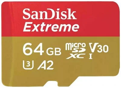 SanDisk Extreme - Micro SDXC - UHS-I U3 A2 V30 - 64 Go