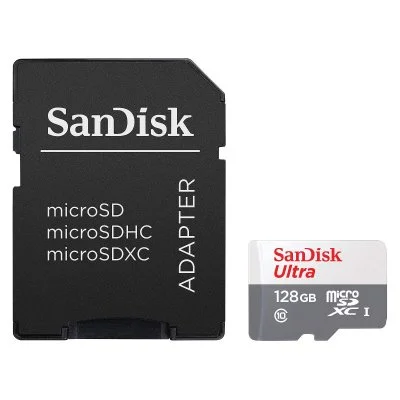Sandisk Ultra Lite Micro Sdxc 128gb Memory Card Noir