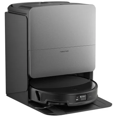 Saros 20X Robot aspirateur-laveur noir avec station auto-vidage