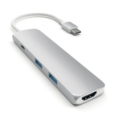 Satechi Adaptateur Multi-Ports en Aluminium - Argent