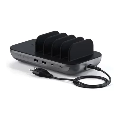 Satechi Dock5 - Station de charge 4 ports + Qi pour iPhone & iPad