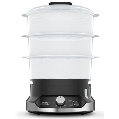 SEB VC204800 - Cuiseur vapeur - 9 litres - 800 Watt - noir