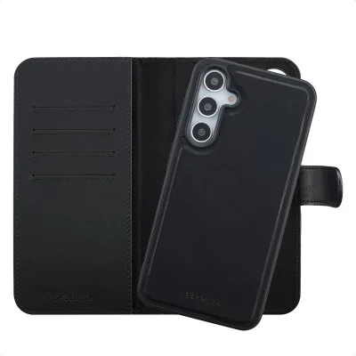 Selencia Étui portefeuille amovible Olyn avec MagSafe Samsung Galaxy A35 / A55 - Noir