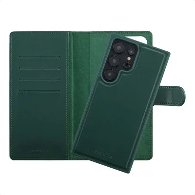 Selencia Étui portefeuille amovible Olyn avec MagSafe Samsung Galaxy S24 Ultra - Vert