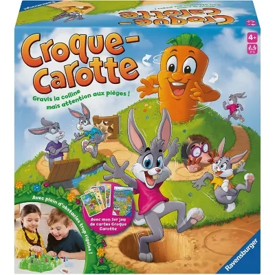 Set croque carotte et jeu de cartes RAVENSBURGER RAR24782 - Neuf