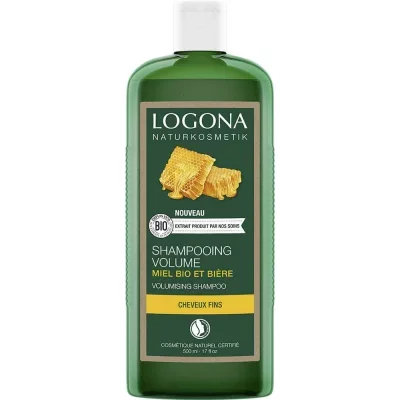 Shampoing volumateur à la bière et au miel Logona