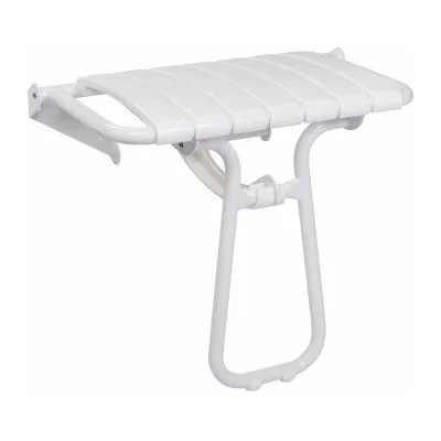 Siège de douche escamotable blanc - 360 x 580 x 500 mm - Pellet ASC