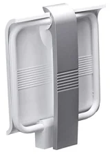 PELLET Siège de douche relevable arsis blanc pied époxy gris