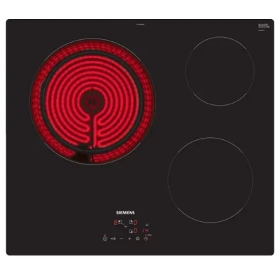 Siemens ET61RBKB8E iQ300, Table électrique, 60 cm, Noir