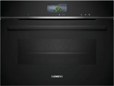 Siemens - Four intégrable combi vapeur 47l 60cm a+ hydrolyse noir CS736G1B1