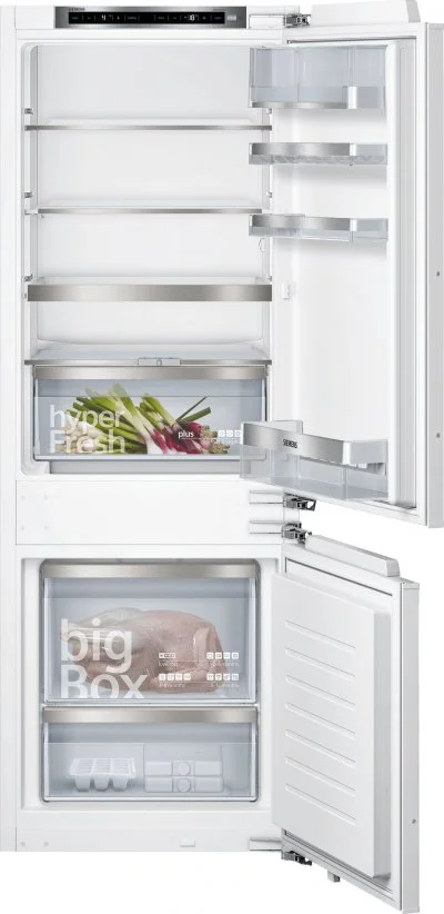 Siemens - réfrigérateur combiné intégrable à pantographe 231l blanc ki77sade0 -