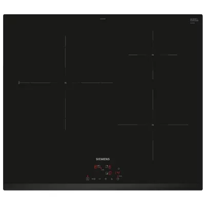 SIEMENS Table de cuisson 60 cm induction 3 foyers - EH631BJB6E