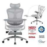 SIHOO Doro C300 Fauteuil de Bureau Ergonomique JT - Accoudoirs 3D- Blanc
